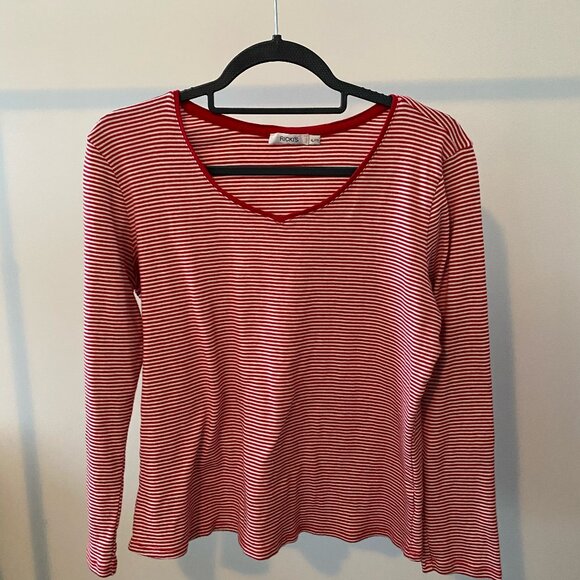 Ricki's striped v-neck long sleeve - Picture 1 of 2